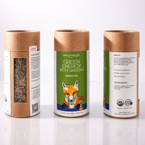 Green Energy with Ginseng - Open Door Tea CT